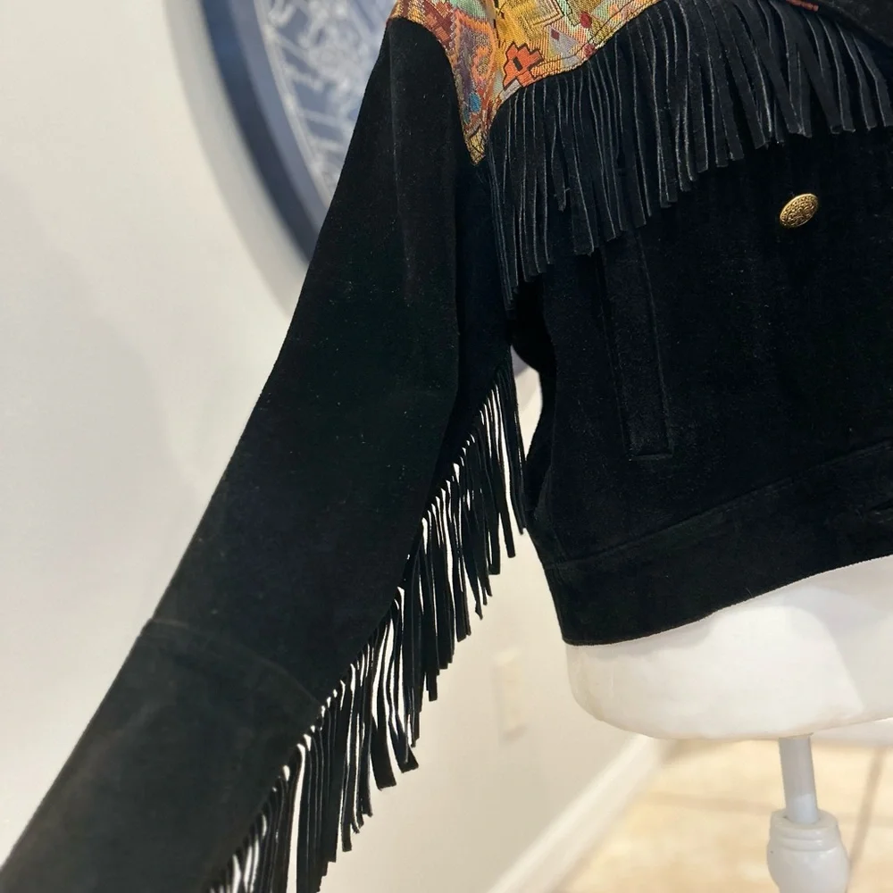 Vintage Western Suede Jacket - Picture 6 of 9